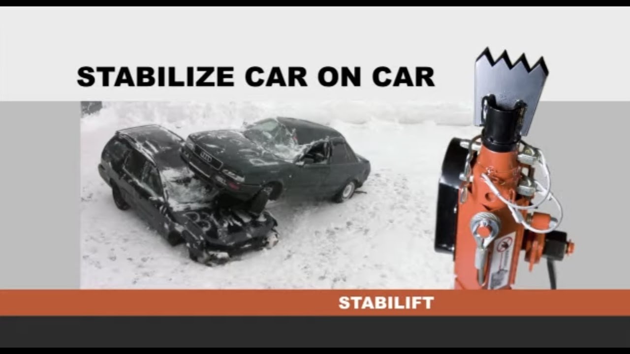 Stabilize car on car stabilift with crank Tutorial