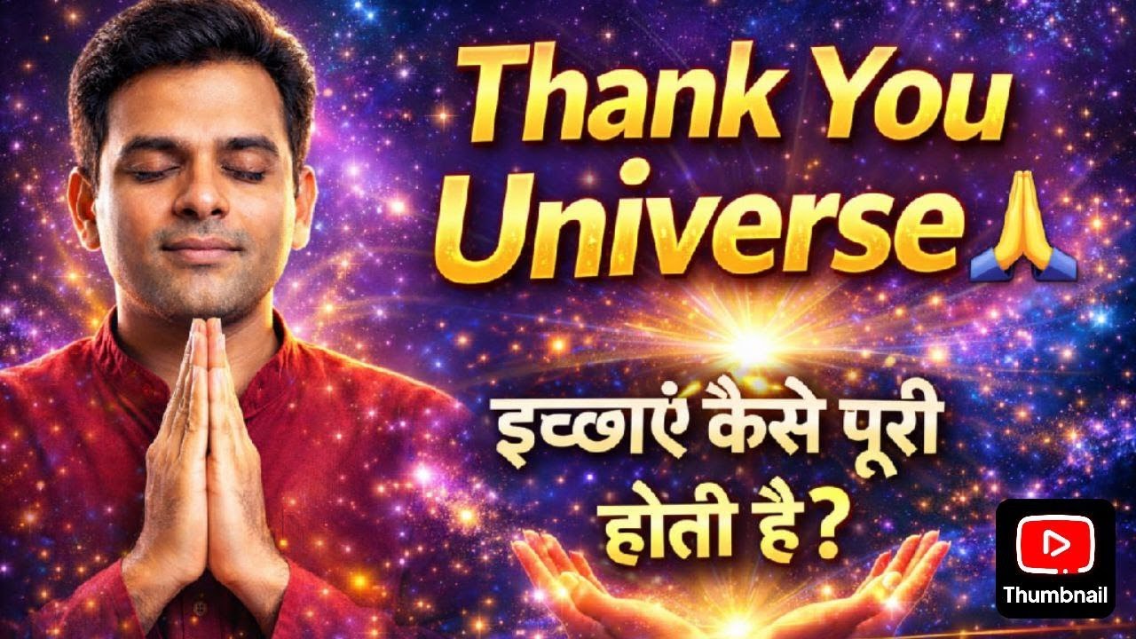 Thank You Universe बोलते ही शुरू होता है चमत्कार ✨