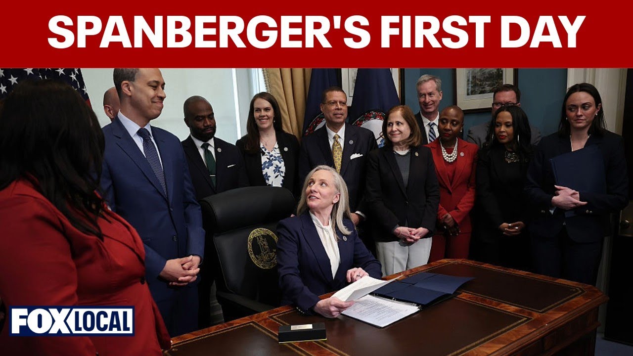 Gov. Spanberger signs 10 executive orders after swearing in