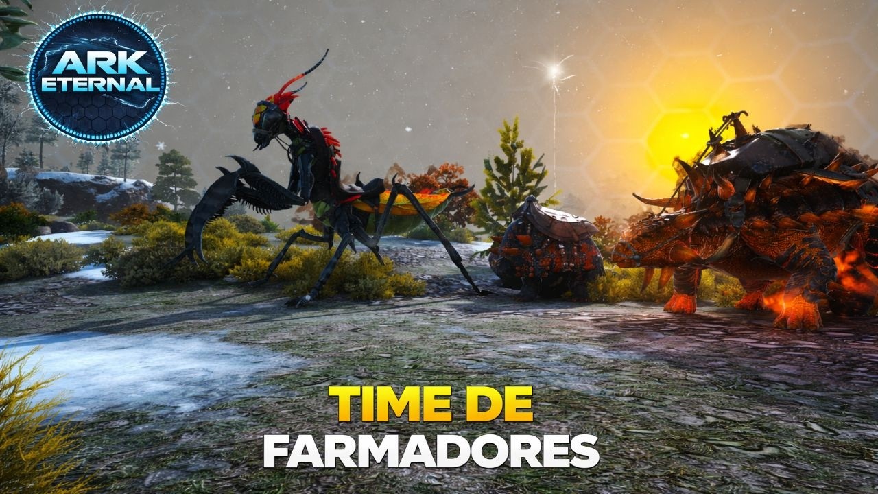 ARK SUPER MODS: DIA 6 SOBREVIVENDO NO ARK COM MODS! - NOSSO TIME DE FARMADORES ESTÁ COMPLETO!