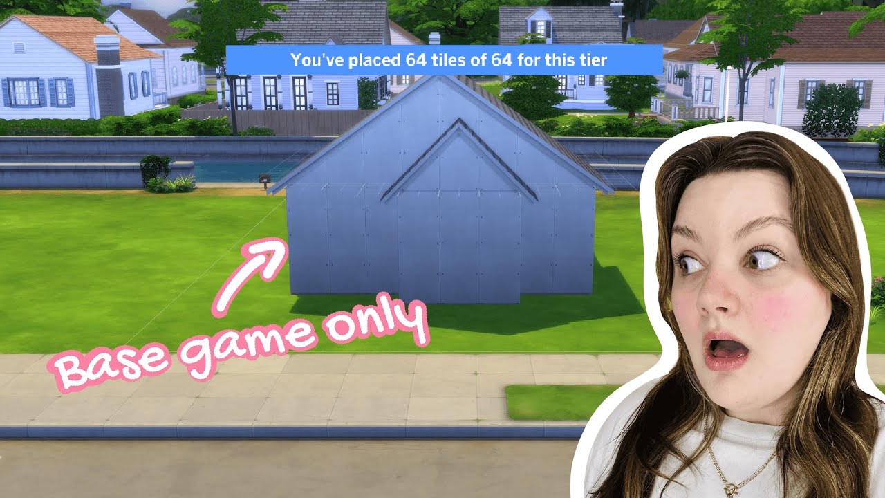 Building a tiny home in the Sims with base game only