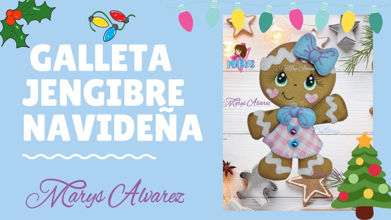 Como realizar Galletas  de Jengibre 🍪 Navideñas ❄️ moldes gratis en la descripción