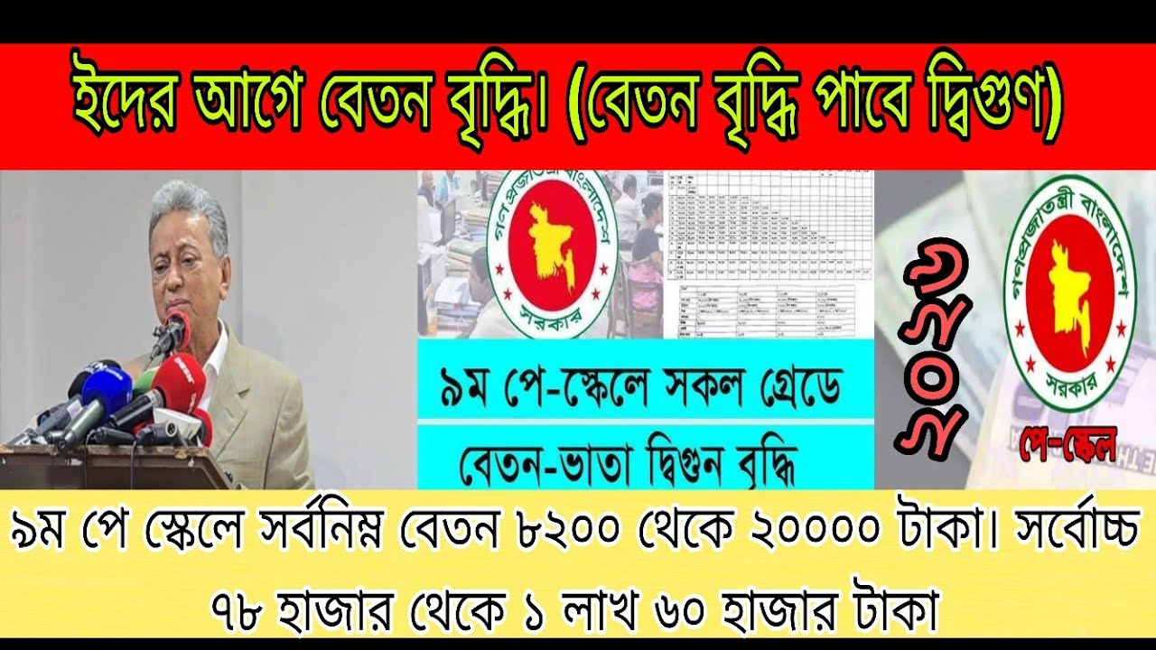 9th_Pay_Scale_Update_2026 || বেতন বৃদ্ধি দ্বিগুণ || সর্বনিম্ন বিশ হাজার টাকা। #9th_pay_scale_update 