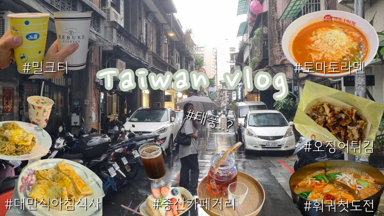 TW 대만 4박5일 ep1. 태풍과 함께 도착? 타이베이 맛집 뿌시고 HSR타고 타이중가서 야시장뿌시기