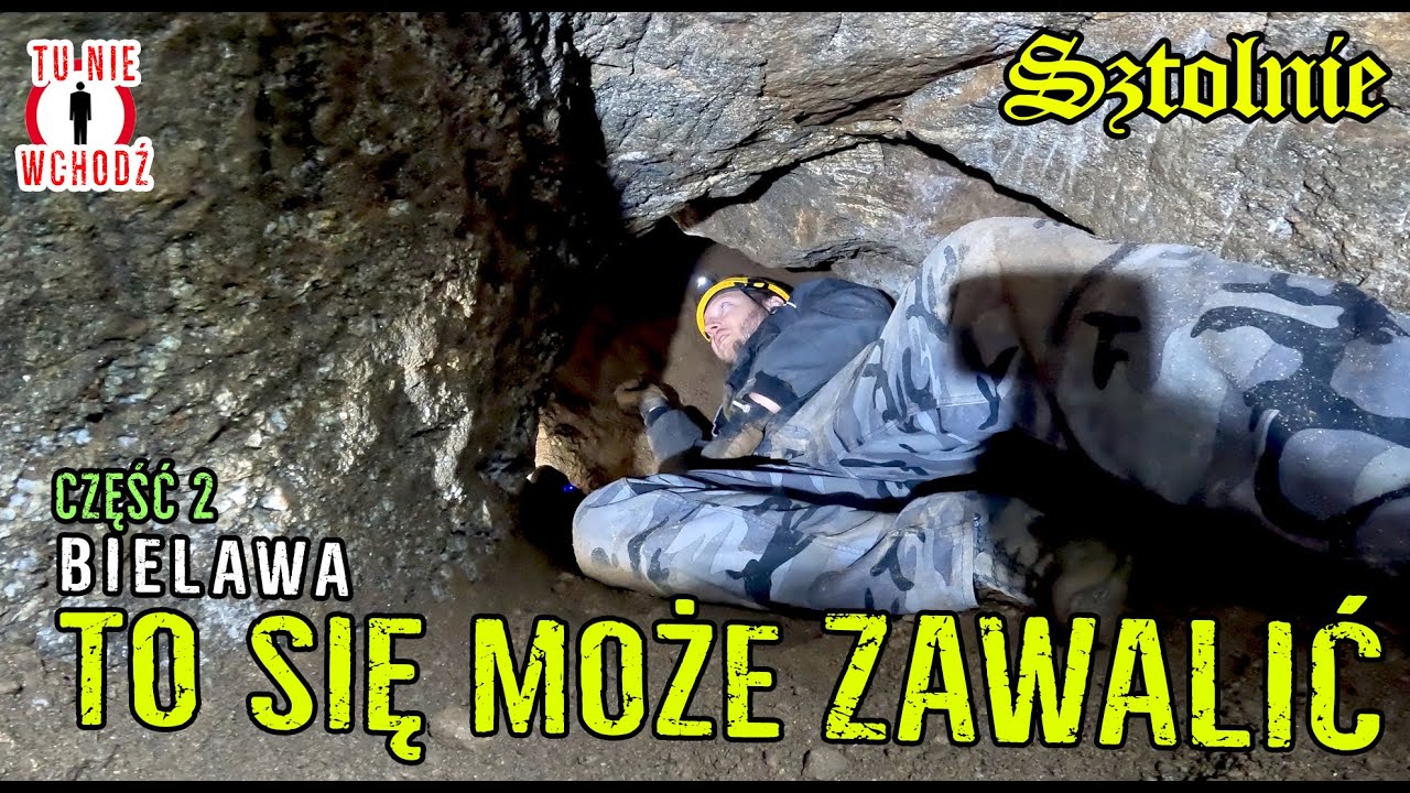 NIEBEZPIECZNE OBSYP - kopiemy korytarz w sztolni (kopalnia wapienna) część 2