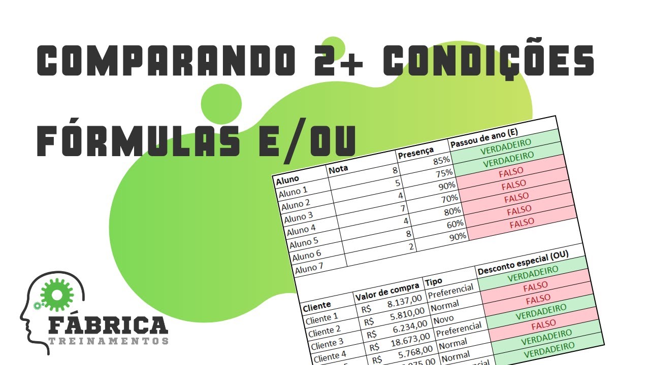 Fórmula E e OU - Comparando 2 ou mais valores