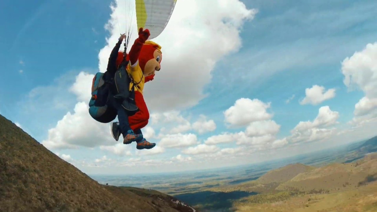 Le Pré Bas - Au dessus des volcans avec Air Dômes Parapente
