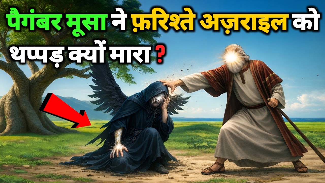 पैगंबर मूसा ने फ़रिश्ते अज़राइल को थप्पड़ क्यों मारा || Hazrat Musa AS Aur Maut Ki Farishta Ki Waqia