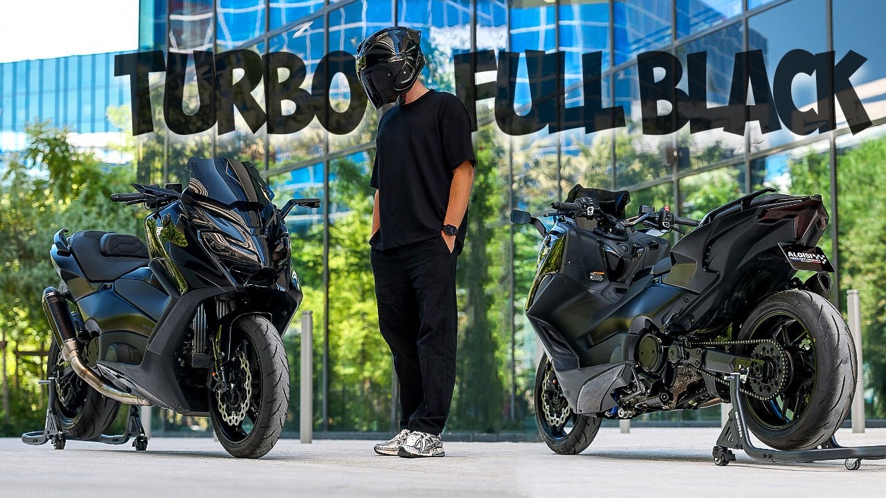 TMAX TURBO 100% FULL BLACK ! (Exclu Rizoma)