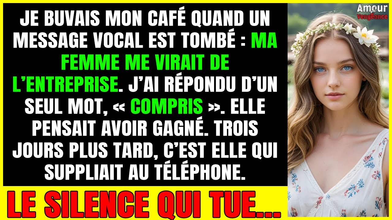 Ma femme m’a licencié par VOICEMAIL… j’ai répondu par un seul mot… et tout a basculé…