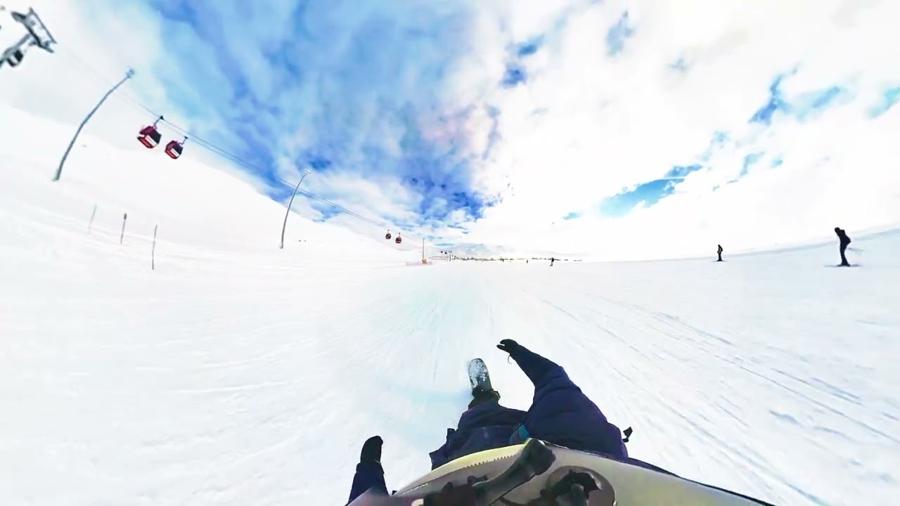 Erciyes Develi-Tekir snowboarding Insta360 POV 