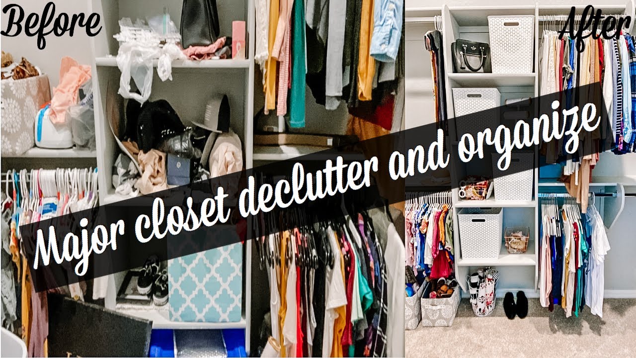 Extreme closet organize and declutter | Extreme closet cleanout 2020 | organizing motivation 2020
