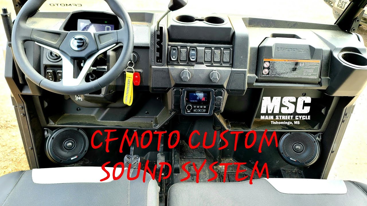 2022 CFMOTO UFORCE Sound System Install and Review
