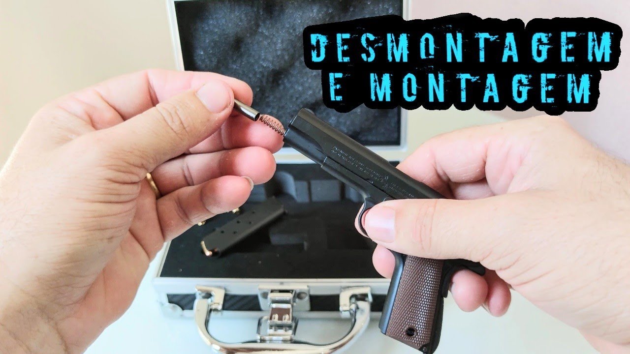 Mini Arma Colt 1911 | Desmontagem e Montagem, Miniature Gun