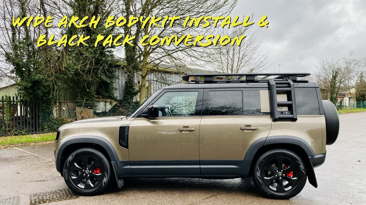 New Defender 110 Wide Arch Kit Install, Black Pack & Calliper Colour Change