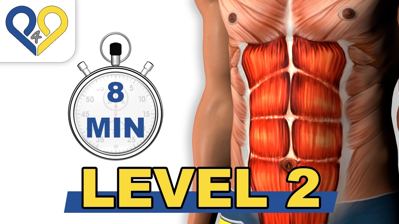 Abs workout how to have six pack - Level 2 - Home Ab workout