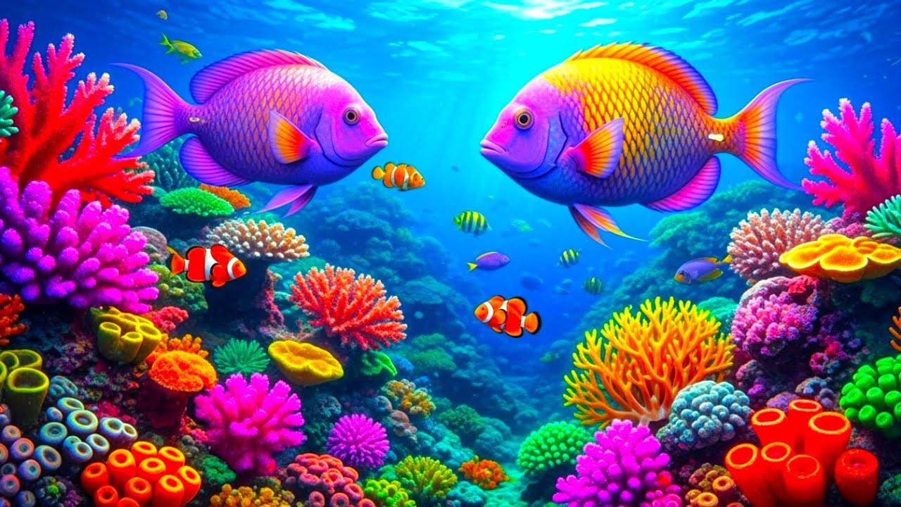 The Best 4K Aquarium – Soothing Jellyfish & Reef Fish with Sleep Music for Deep Relaxation