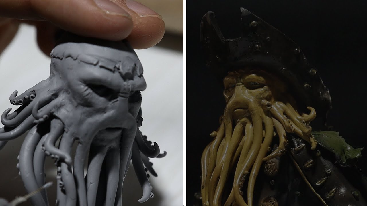 Sculpting Davy Jones |Pirates of the Caribbean|