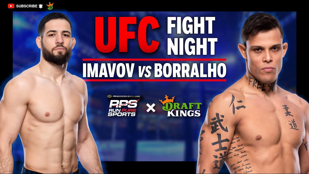 MMA DFS & Bets | IMAVOV vs BORRALHO | 9/5 - UFC Fight Night