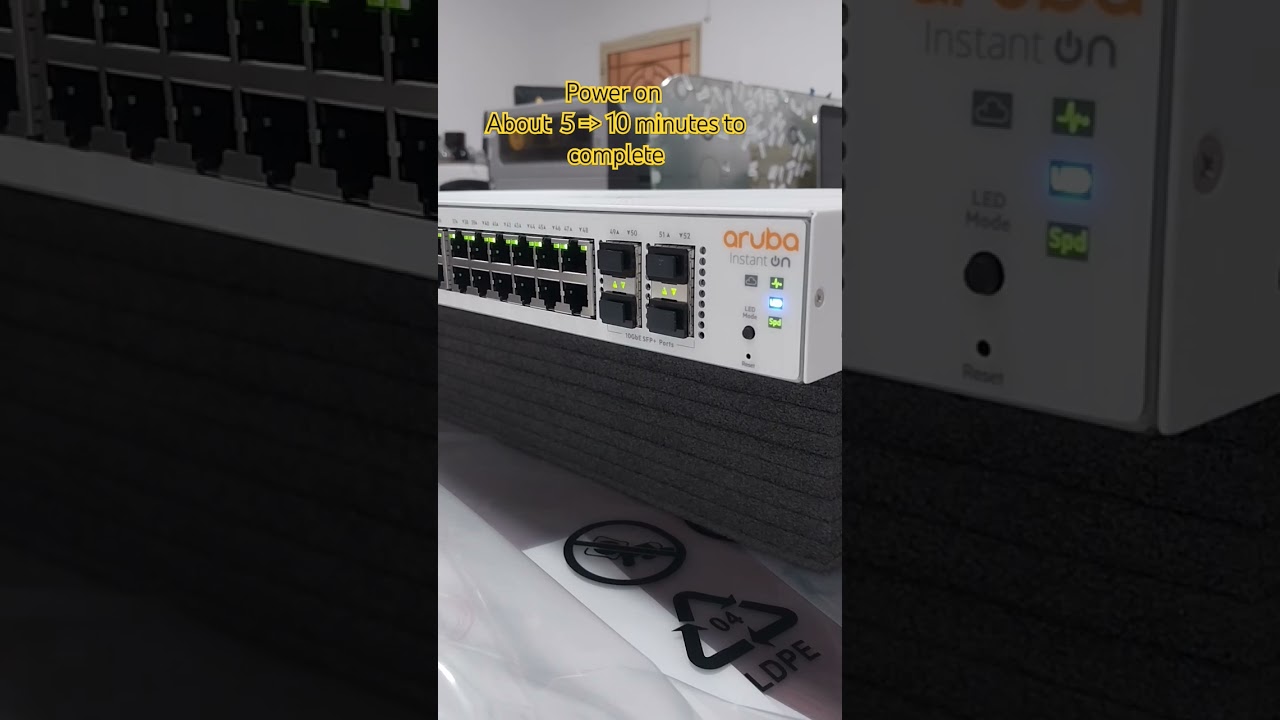 How long does it take to boot switch Aruba instant on |#aruba1930