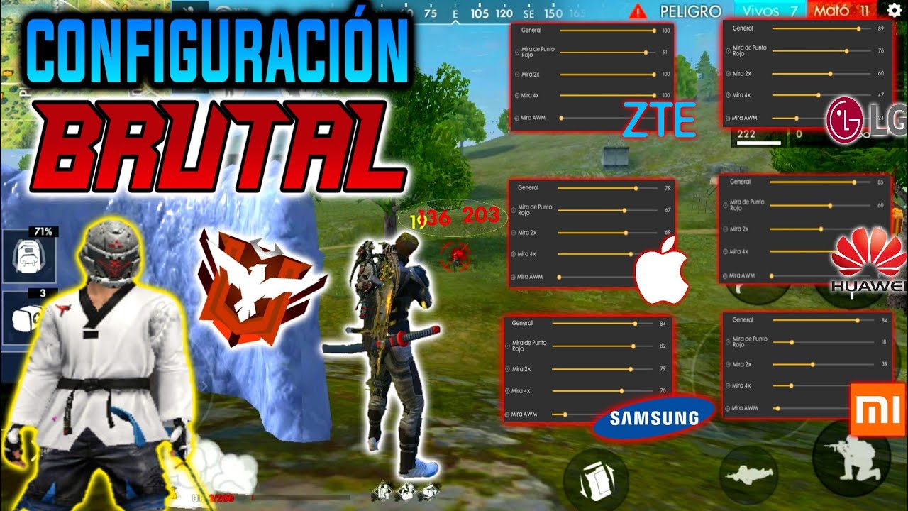 CONFIGURACIÓN LETAL PARA LEVANTAR LA MIRA EN TODOS LOS DISPOSITIVOS (SAMSUNG,LG,HUAWEI,IPHONE,ZTE)