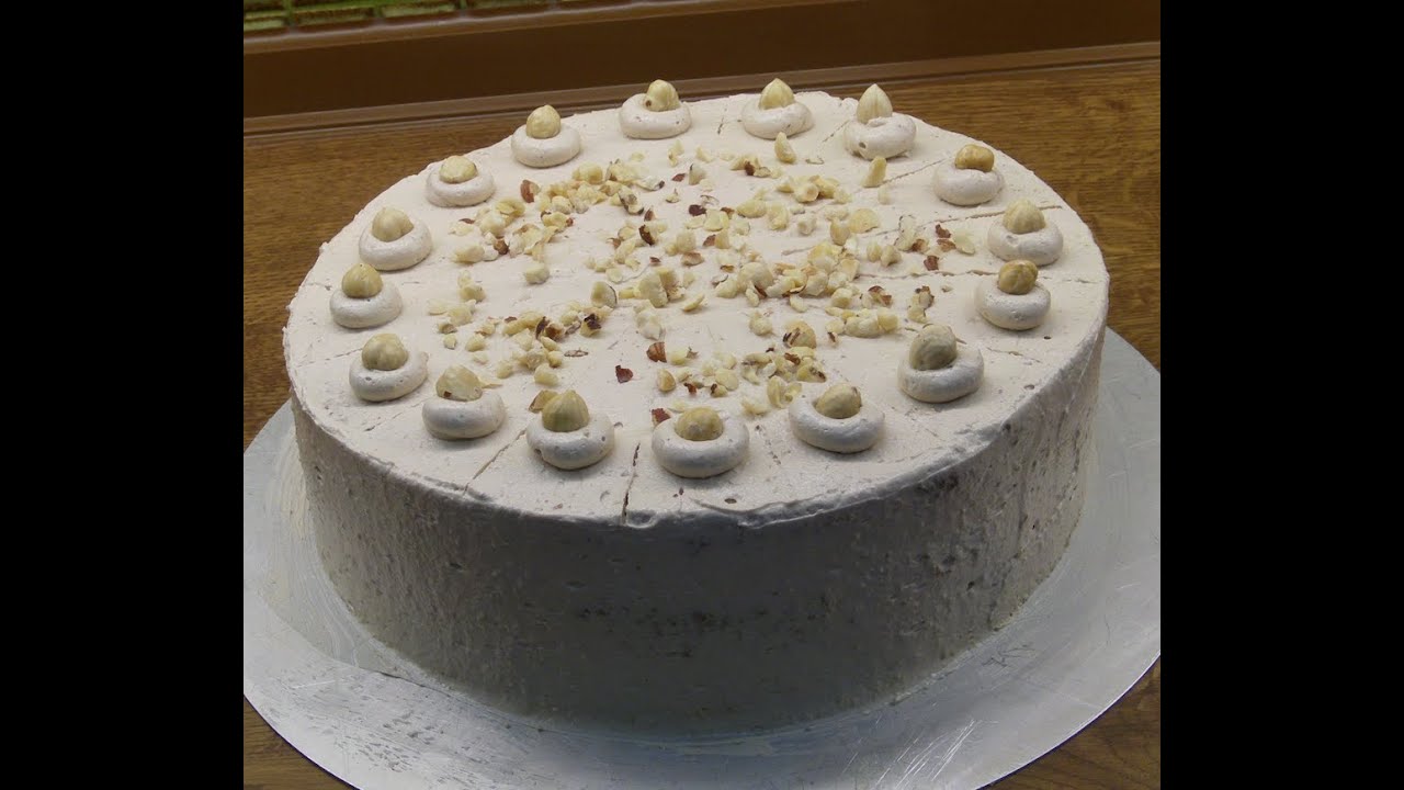 Nuss Buttercreme Torte   RECIPE English/German