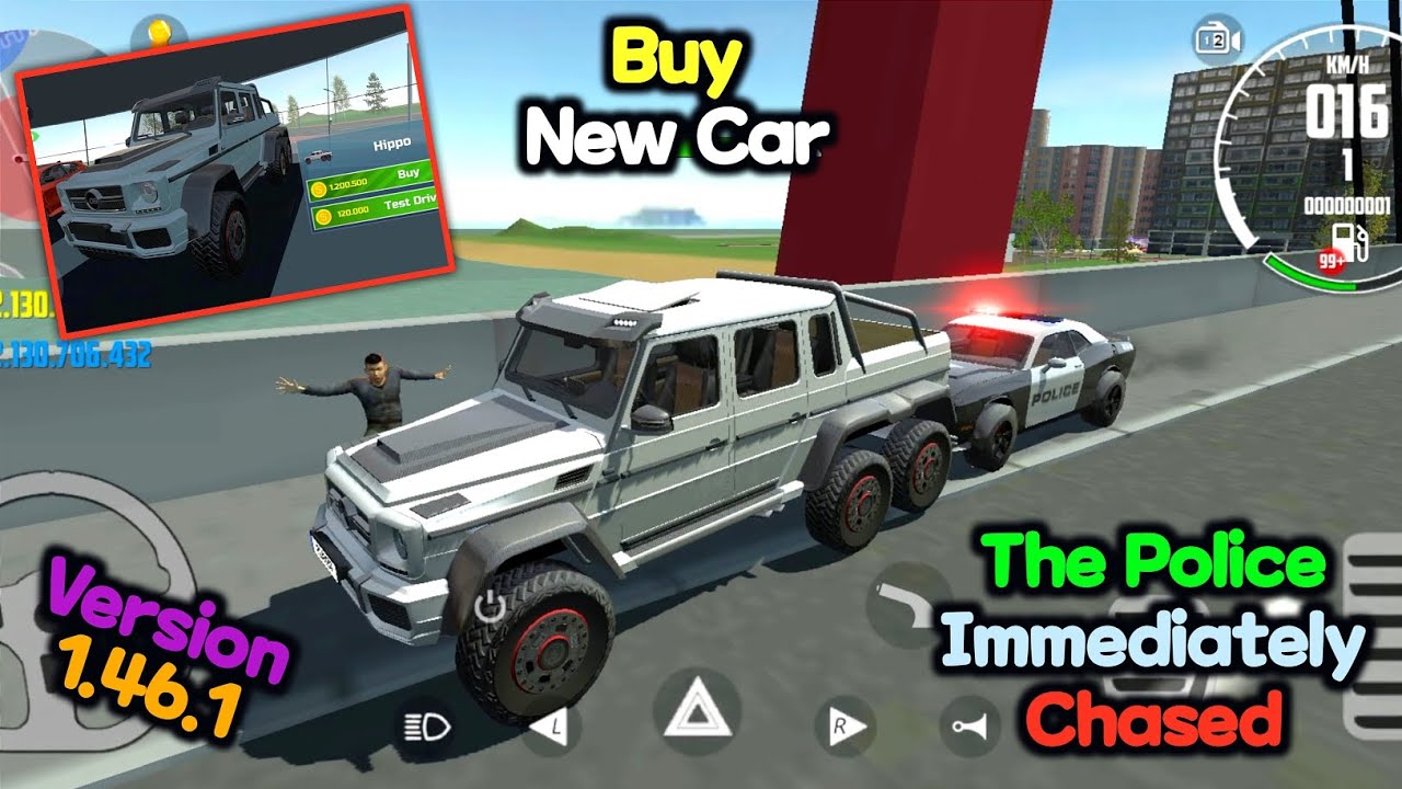 DIRECTLY CHASED BY THE POLICE, THE NEWLY BOUGHT MERCEDES BENZ G63 AMG 6X6 - Car Simulator 2 V1.46.1