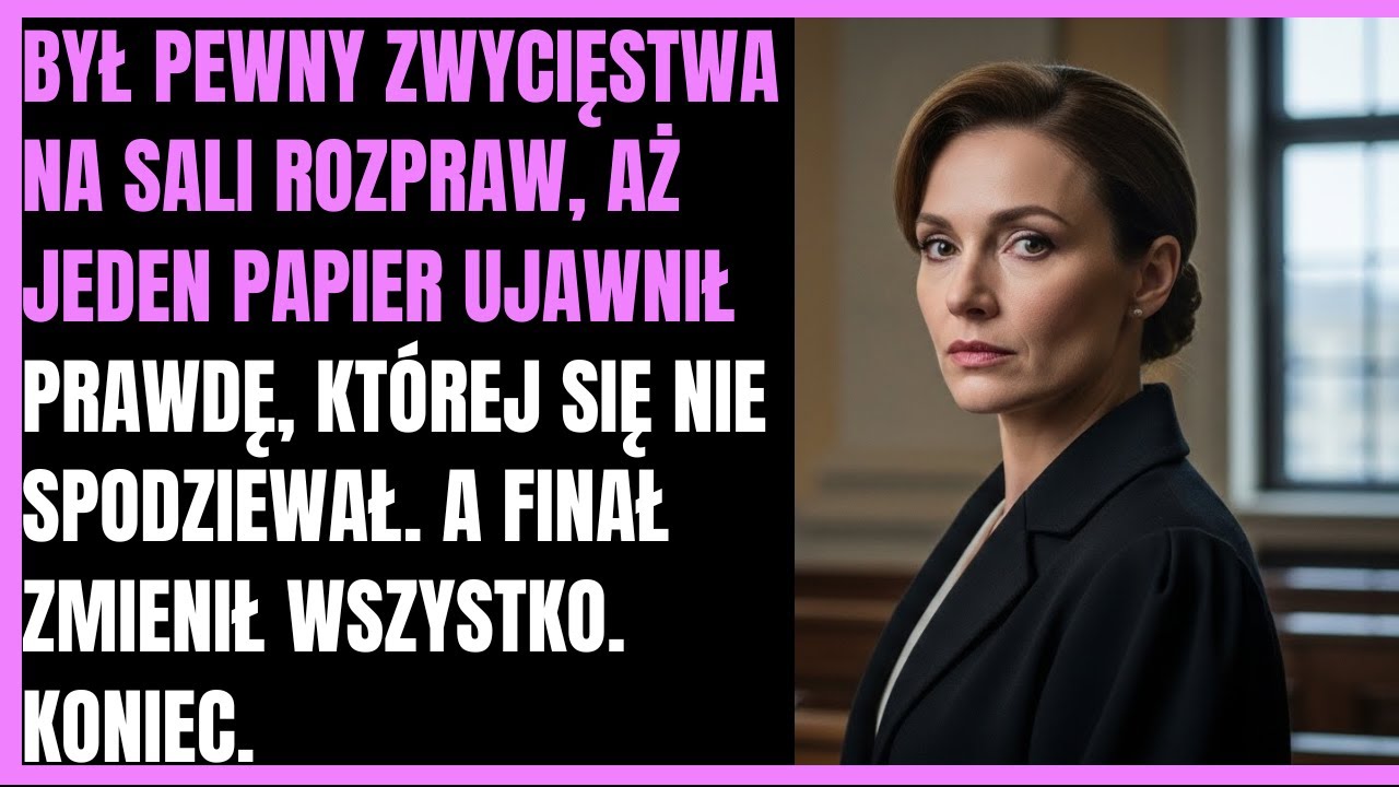 W sądzie mąż myślał, że wygrał — lecz mój dokument sprawił, że zbladł.