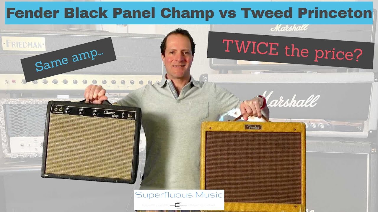 Fender Champ vs Tweed Princeton - SAME amp, TWICE the price?  Not quite!