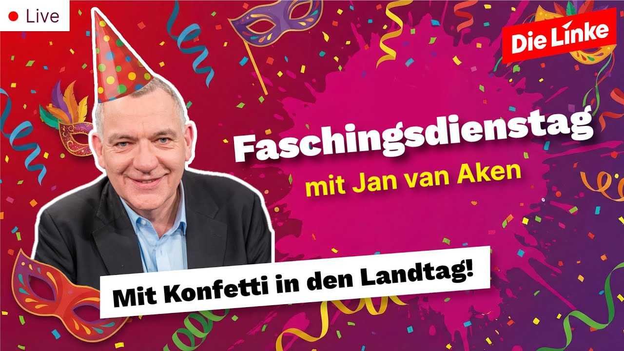 Faschingsdienstag mit Jan van Aken (Parteivorsitzender Die Linke) in Karlsruhe [LIVE]