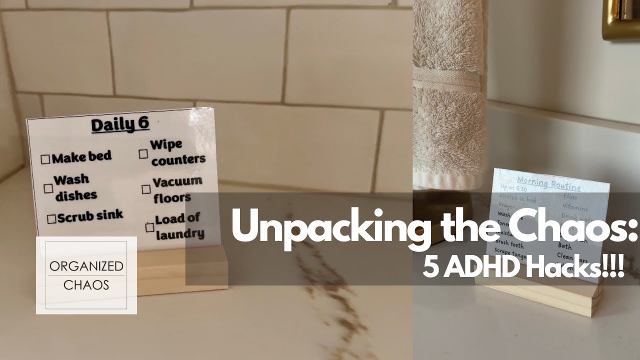 5 HACKS FOR ADHD!!