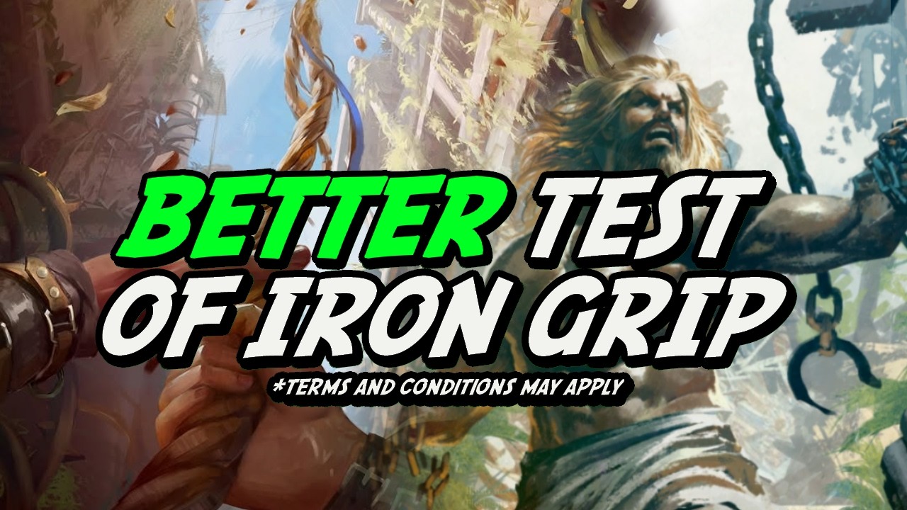 IS FRAIL SWING LINE BETTER THAN TEST OF IRON GRIP?