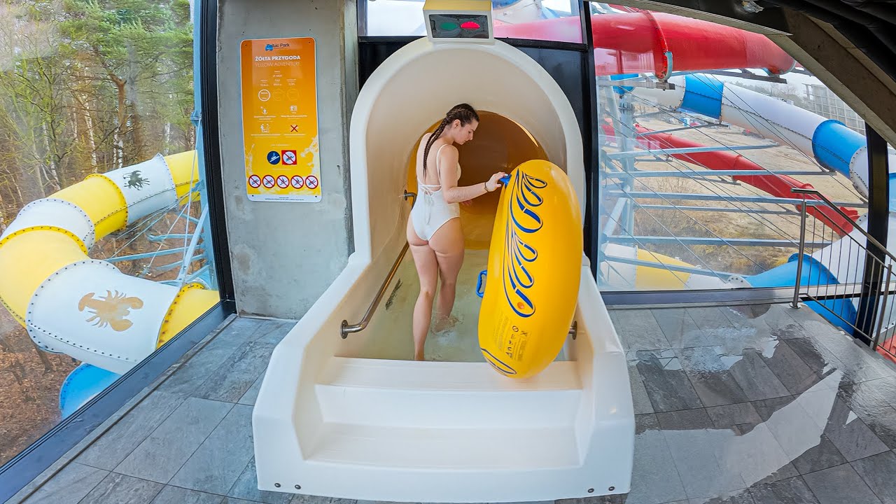 Waterslides at Baltic Park Molo Aquapark by Zdrojowa