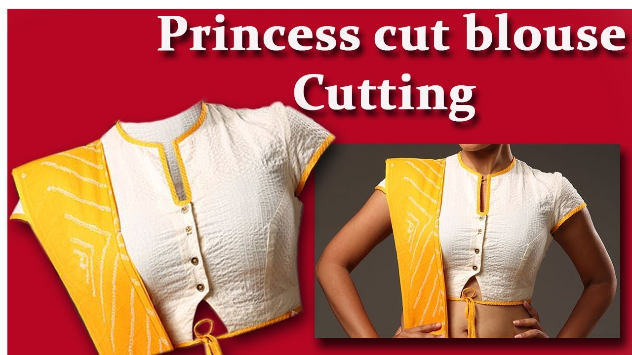 Princess cut Blouse cutting well explained easy method DIY Hindi Tutorial for beginners EMODE