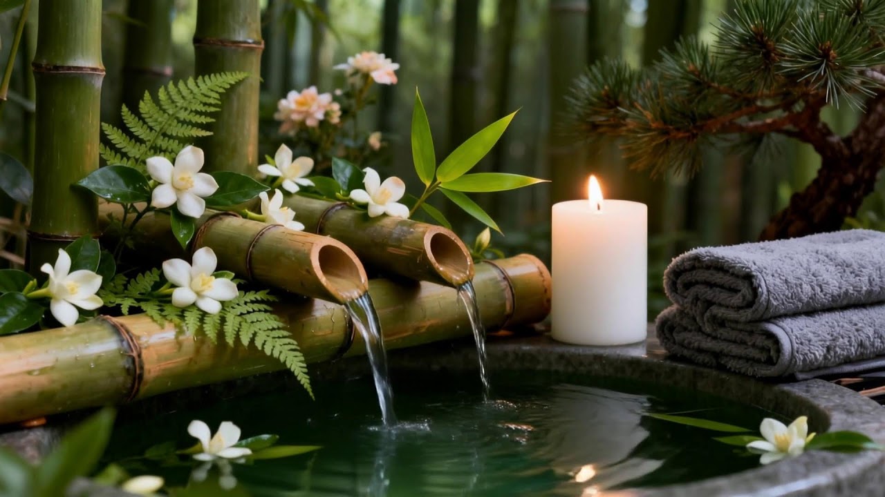 Soothing Relaxing Music 🌹 Peace of Mind, Anxiety Relief,Spa Relax Water,Relax Sleep Day Full 42