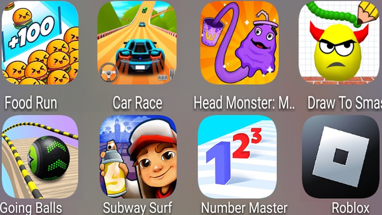 Draw To Smash,Going Balls,Subway Surf,Mario Run,Tom Gold Run,Toilet Monster,Count Master 3D.........