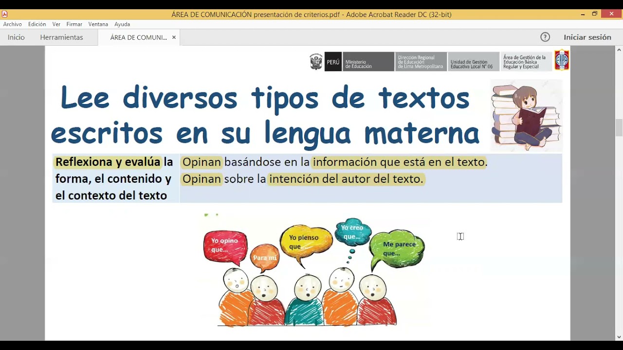 Descripción de las capacidades del área de Comunicación