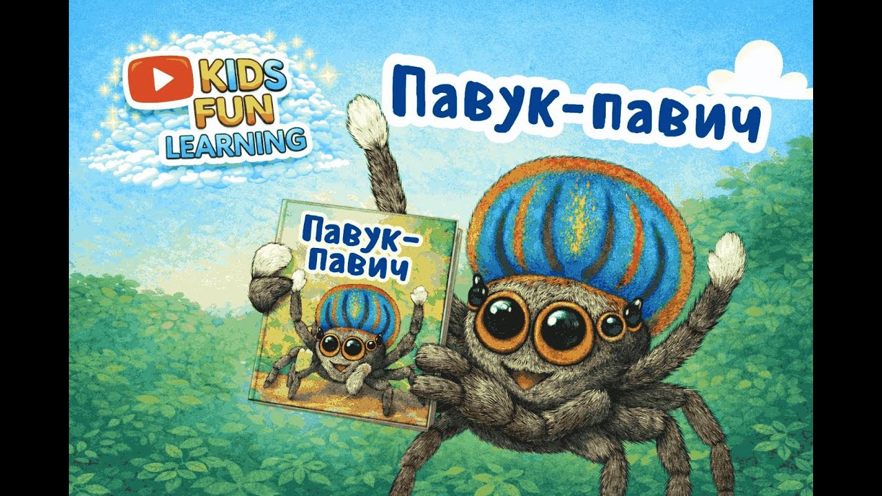 ПАВУК-ПАВИЧ. Дитячі книги українською. Все про життя Павука-Павича.