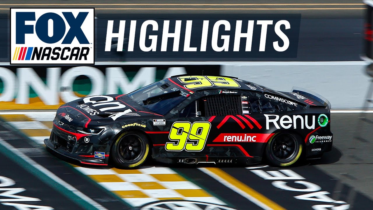 Daniel Suarez becomes first Mexican-born NASCAR winner in win at Sonoma | NASCAR ON FOX HIGHLIGHTS