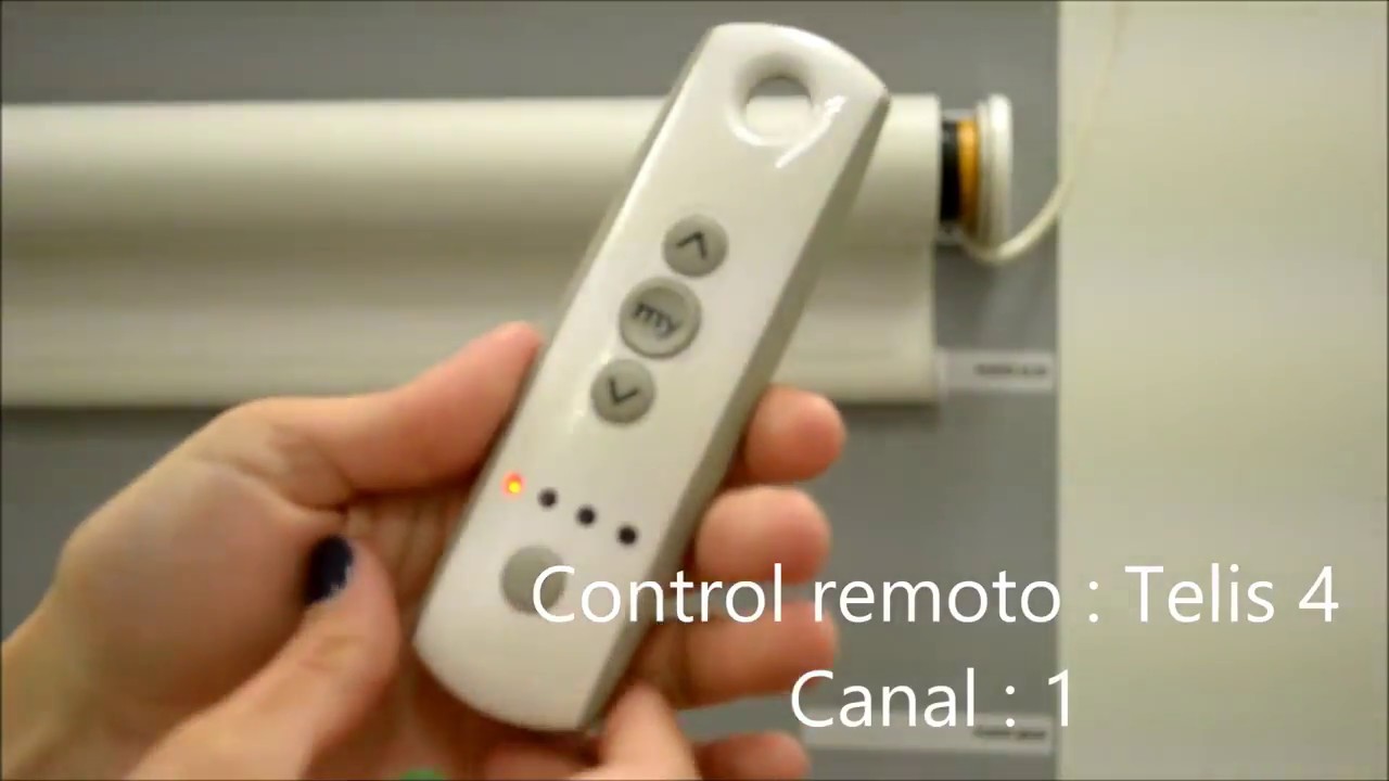 Enrollable Motorizada - SOMFY - Copia de canales en motores SOMFY RTS