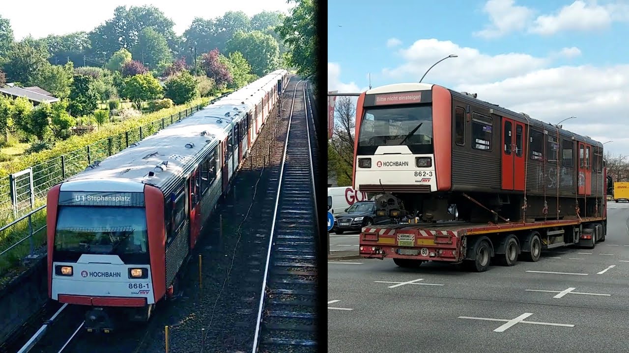 U-Bahn Hamburg: DT 3 – Einsätze auf der U 1 im Sommer 2019 (English subtitles available)