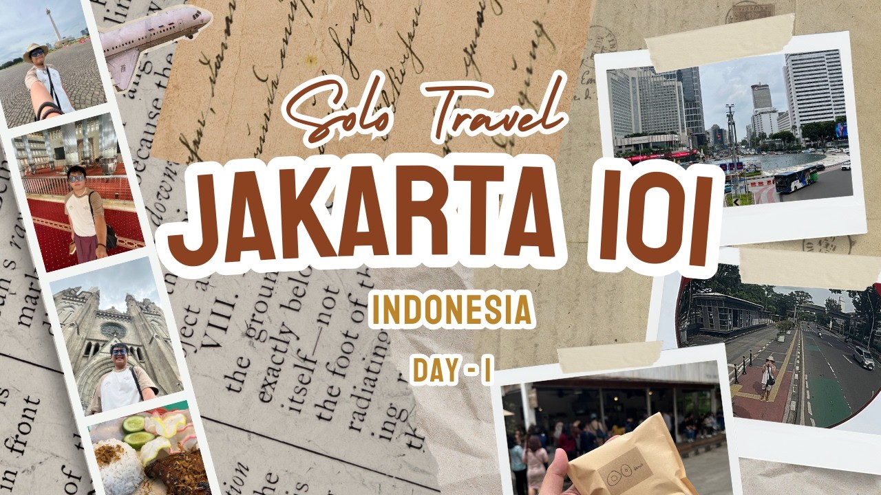 Jakarta 101 🇮🇩 | Monas, Istiqlal Mosque & Jakarta Cathedral (DIY Solo Tour)