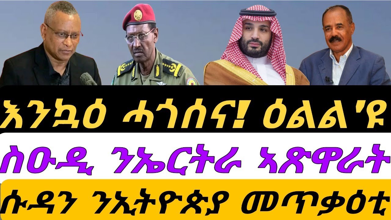 እንኳዕ ሓጎሰና ዕልልል እዩ። ስዑዲ ነፈርትን ኣጽዋራትን ንኤርትራ። ሱዳን ኢትዮጵያ መጥቃዕቲ። ብቀጥታ ስዓት 8 ኣቆጻጽራ በርሊን።