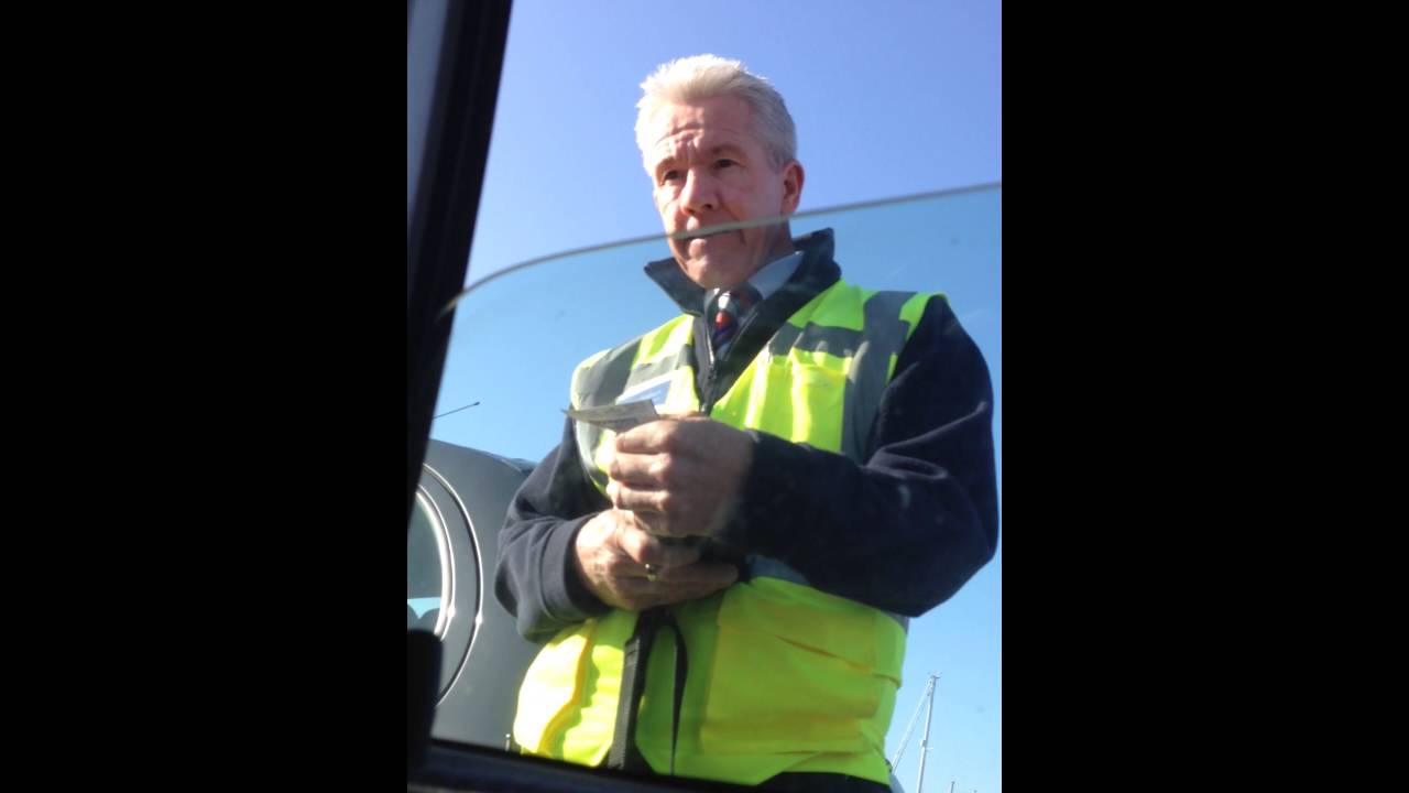Wightlink Isle of Wight ferry loading staff...tactics to extract your money.