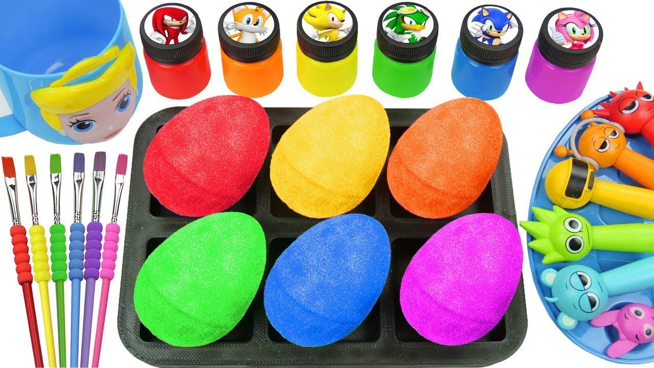 Satisfying Video 💖 Making 6 Paw Patrol Paints 6 Color GIATN Crunchy Eggs AAND Labubu Sprunki ASMR