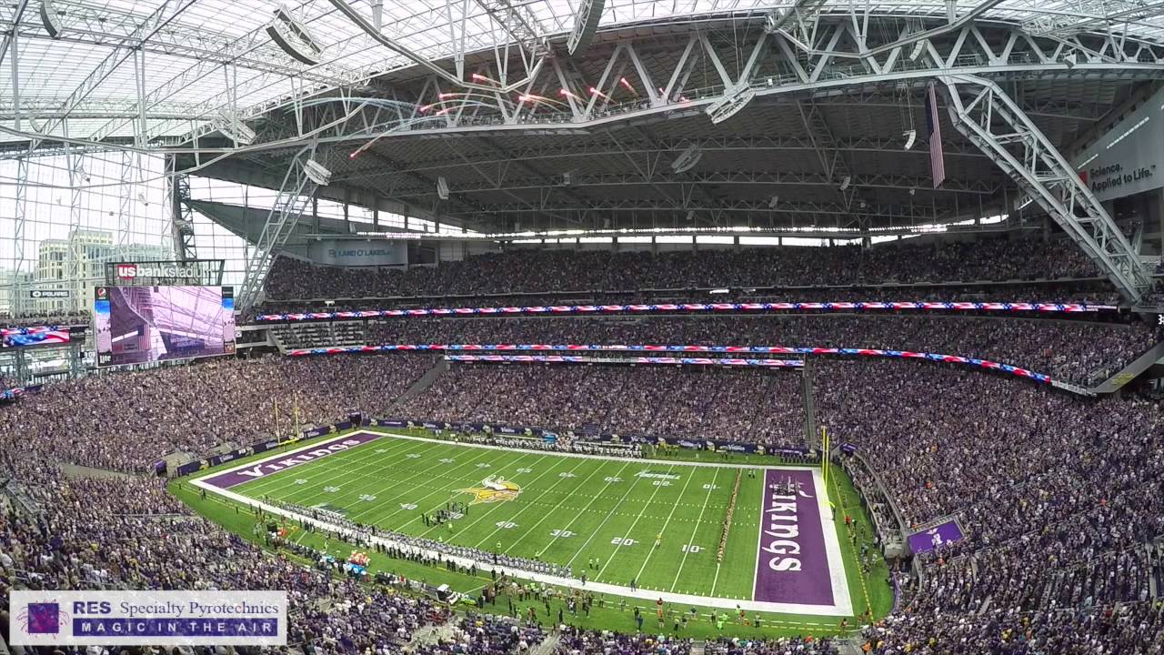 MN Vikings at US Bank Stadium National Anthem - 8/28/2016