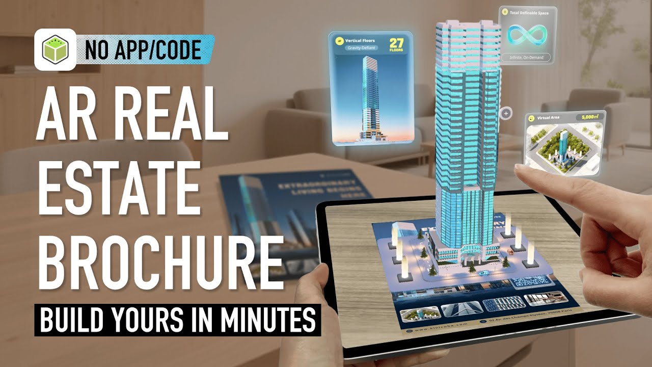 WebAR Tutorial: Easily Build a Real Estate Brochure in Kivicube #augmentedreality #webar