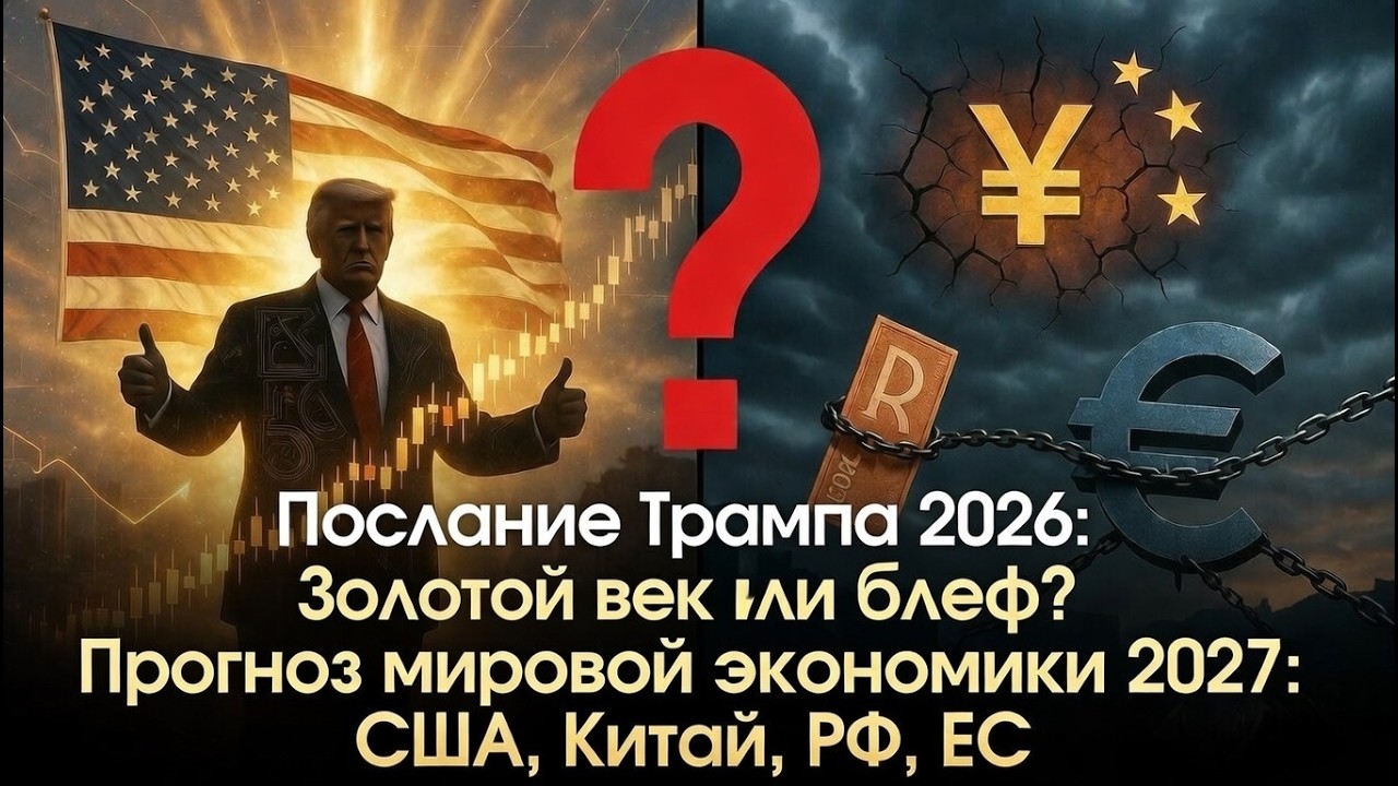 Послание Трампа 2026: Золотой век или блеф? Прогноз мировой экономики 2027: США, Китай, РФ, ЕС