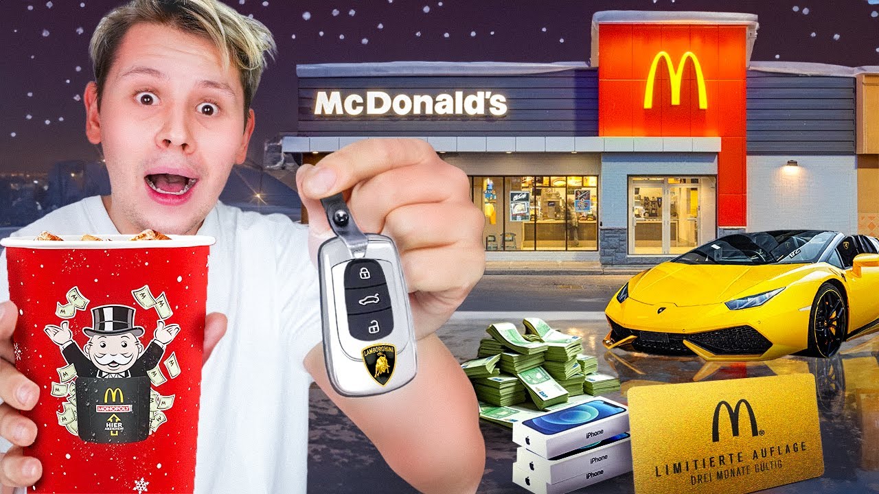 7 TAGE MCDONALDS MONOPOLY ESSEN& DAS HABE ICH GEWONNEN🍔(2024 EDITION)
