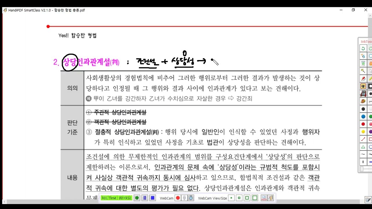 형법총론 제19강(인과관계1, p 206)